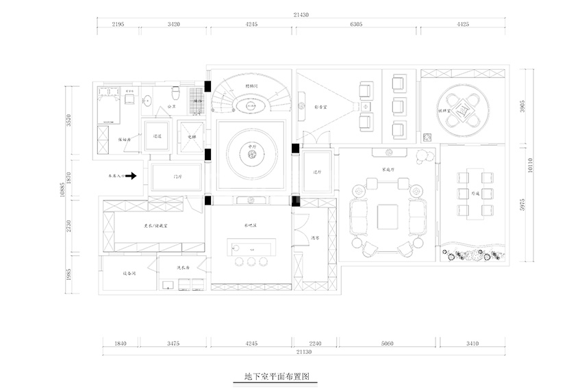 地下室平面布置圖 地下室平面布置圖