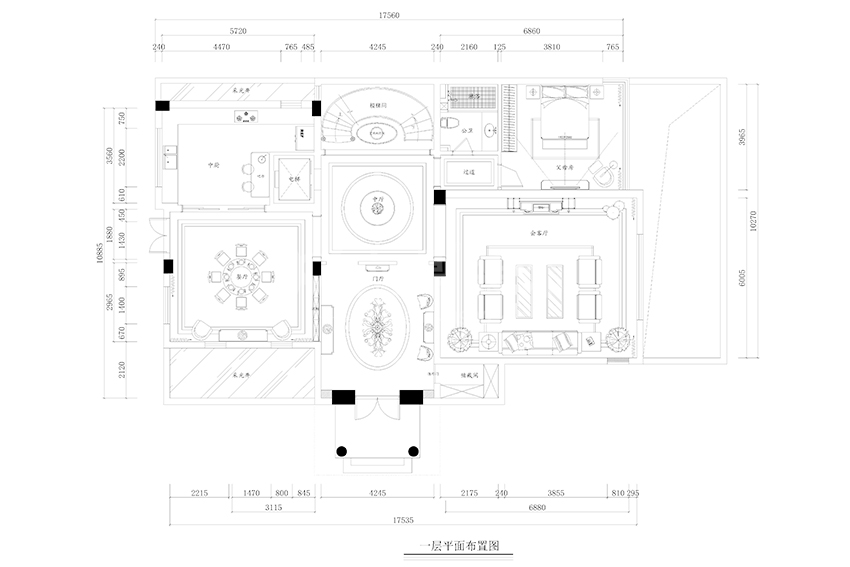 一層平面布置圖 一層平面布置圖
