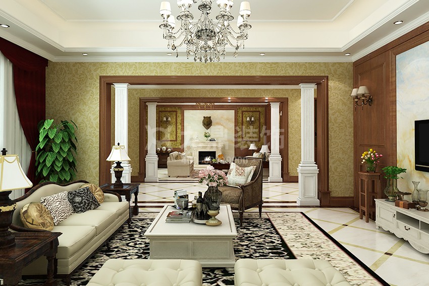 別墅客廳裝修效果圖