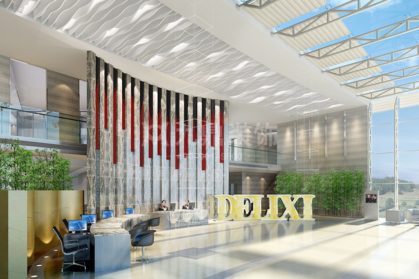 大廳前臺(tái)裝修效果圖