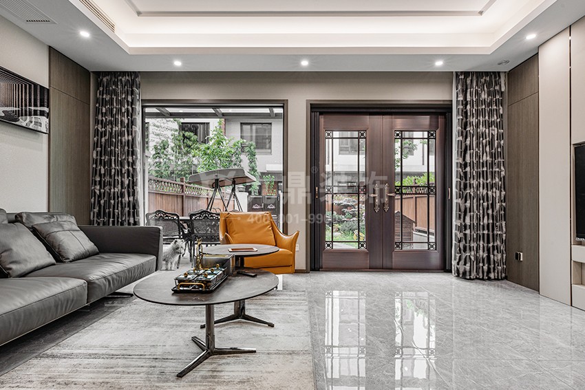 別墅客廳裝修實(shí)景圖